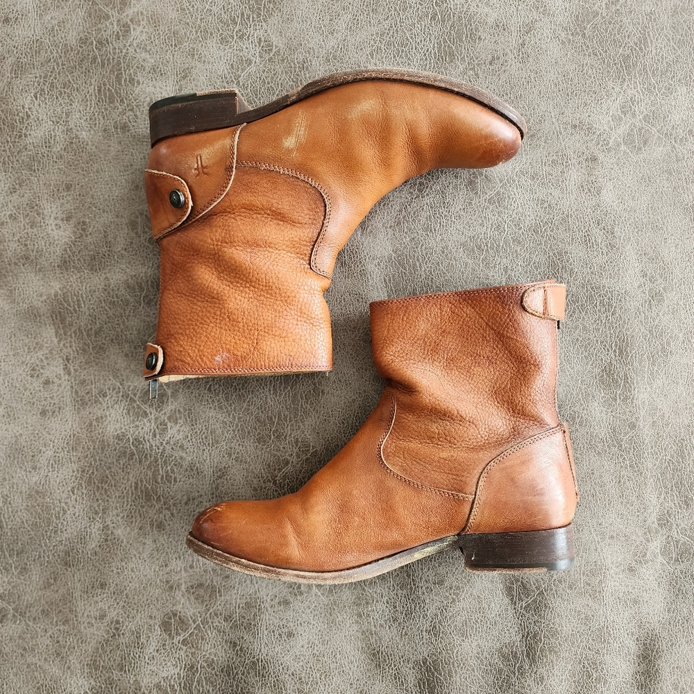 Frye Melisaa Button Short Leather Boots